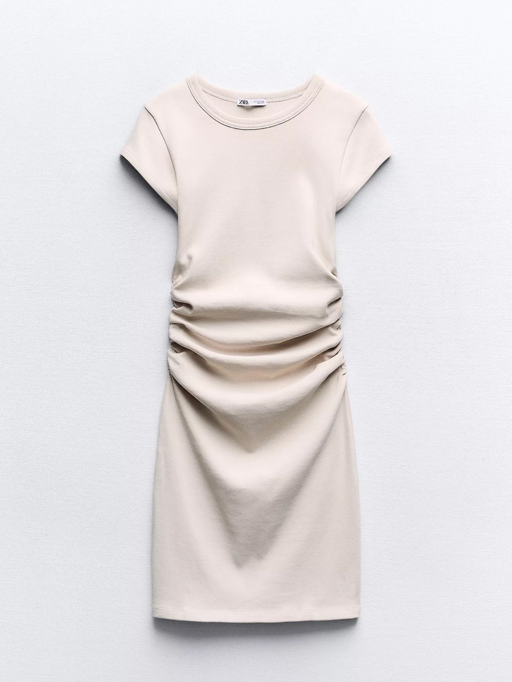Zara Ruched Short Sleeve Dress